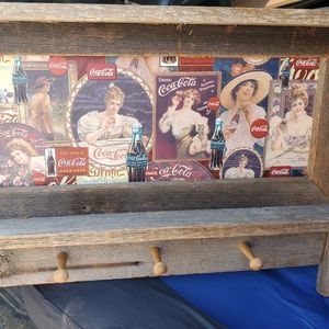 Coca-Cola Barnwood shell shelf